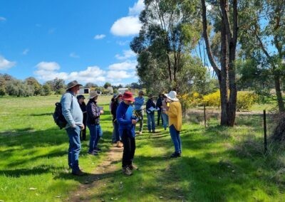 Participants learning all about Wattles from Mikla Lewis
